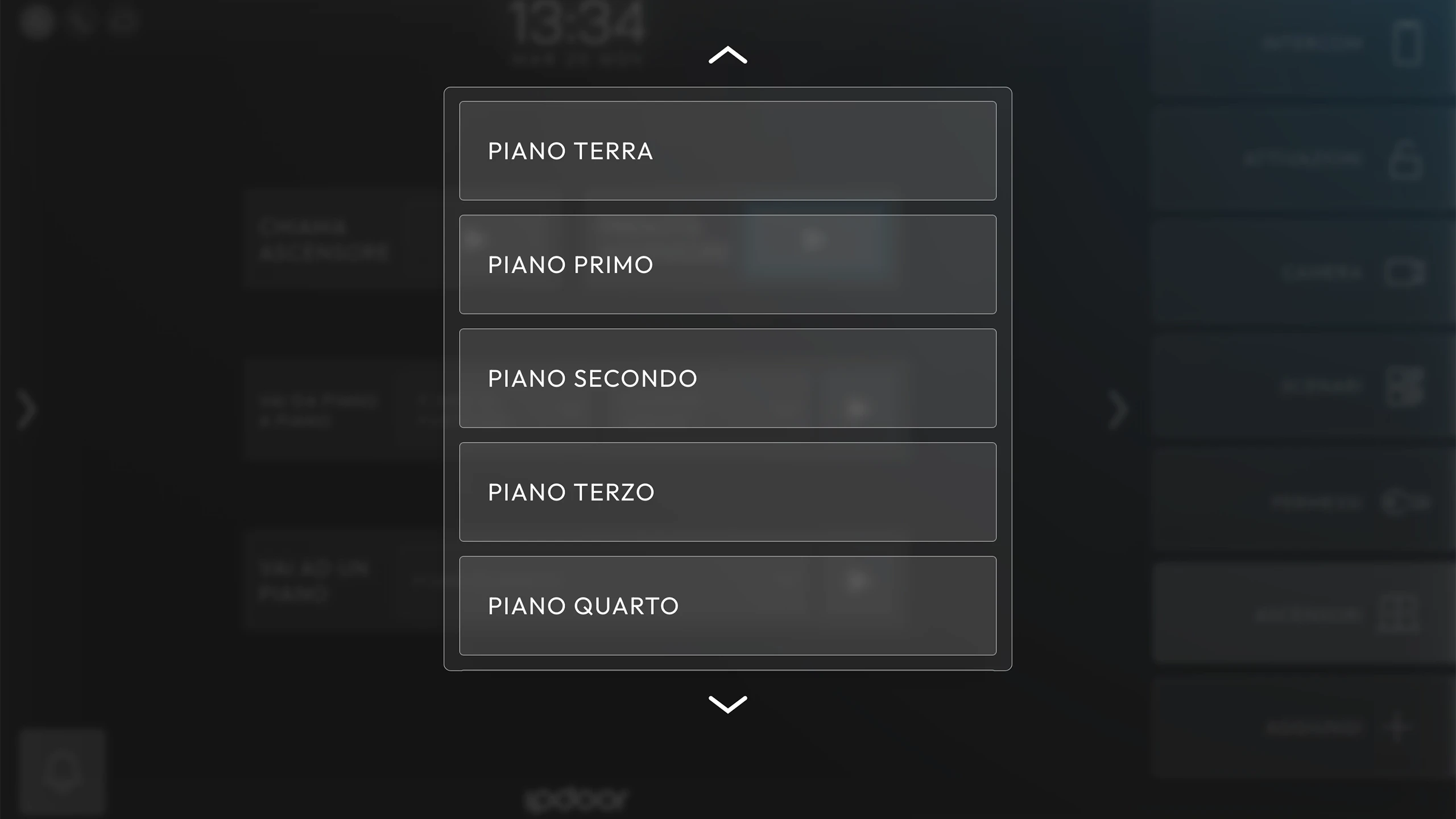 UI Monitor Lista ascensori